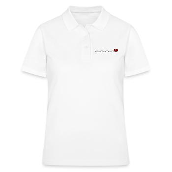 ornements de cœur - Polo Femme - blanc - Devant - Ailine (174cm)