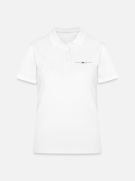 Symbole du cœur 2022 - Polo Femme - blanc