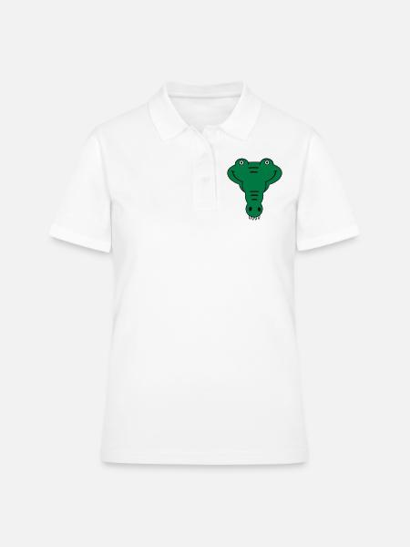 alligator - Polo Femme - blanc