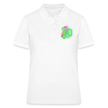 40 Nombre d’objets blob - Polo Femme - blanc - Devant - Ailine (174cm)