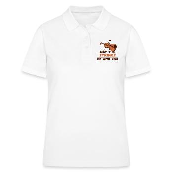 Violin fiddle player - Women's Polo Shirt - white - Front - Ailine (174cm)