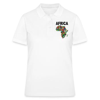 AFRIQUE - Polo Femme - blanc - Devant - Ailine (174cm)