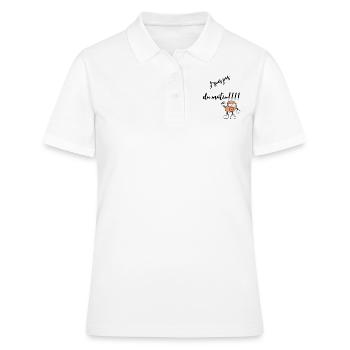 J’suis pas du matin - Polo Femme - blanc - Devant - Ailine (174cm)