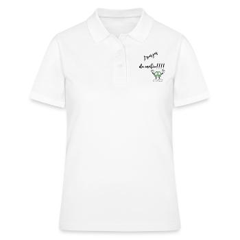 J’suis pas du matin - Polo Femme - blanc - Devant - Ailine (174cm)