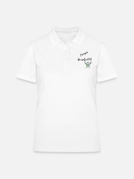J’suis pas du matin - Polo Femme - blanc