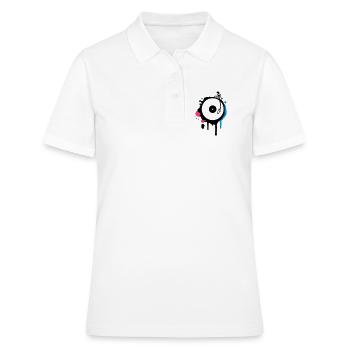 Turntable Graffiti - Frauen Polo Shirt - Weiß - Vorne - Ailine (174cm)
