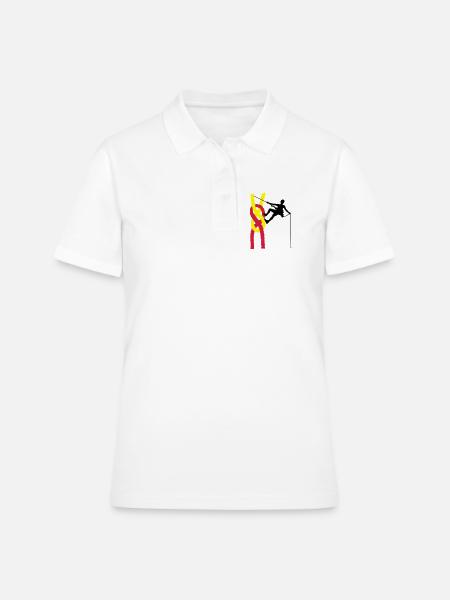 climbing - Women's Polo Shirt - white