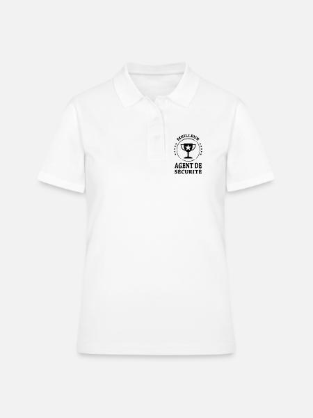 Agent de Sécurité - Polo Femme - blanc