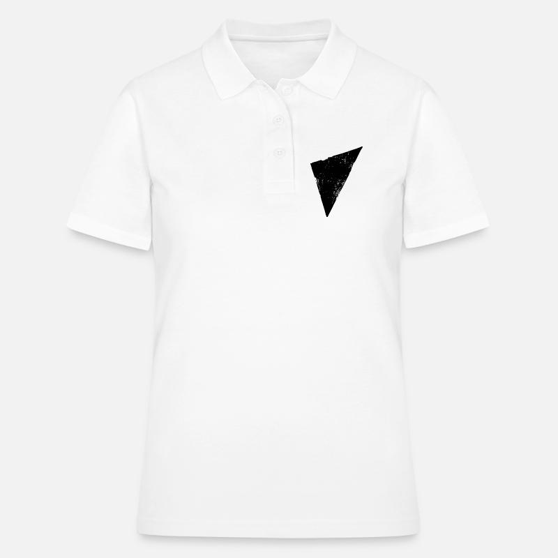 Triangle | Polygon | Triangle - Women's Polo Shirt - white