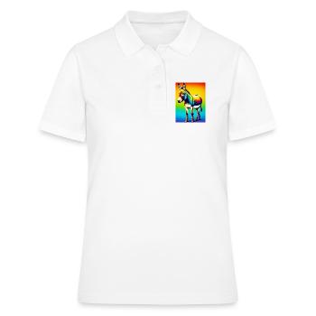 Esel-Maultier - Frauen Polo Shirt - Weiß - Vorne - Ailine (174cm)