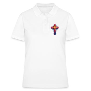 Christianisme croisé - Polo Femme - blanc - Devant - Ailine (174cm)