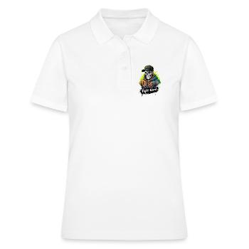 KÄMPFE HART - Frauen Polo Shirt - Weiß - Vorne - Ailine (174cm)