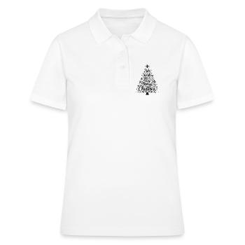Joyeux Noël - Polo Femme - blanc - Devant - Ailine (174cm)
