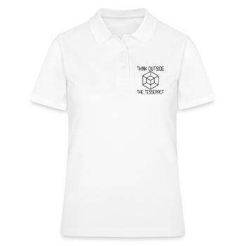Think Outside The Tesseract - Polo Femme - blanc - Devant - Ailine (174cm)
