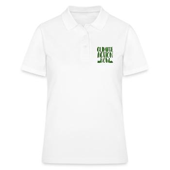 Umweltschützer schenken Klimaschutz jetzt - Frauen Polo Shirt - Weiß - Vorne - Ailine (174cm)