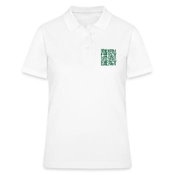 Énergie renouvelable Énergie respectueuse de l’environnement - Polo Femme - blanc - Devant - Ailine (174cm)