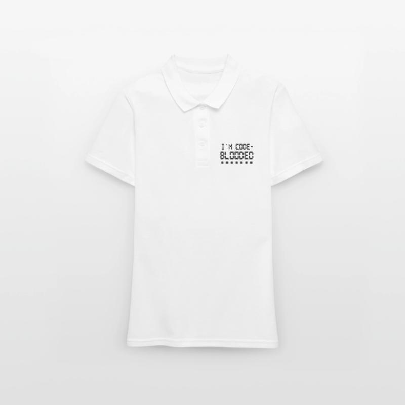 Computerprogrammierung Ich bin Code Blooded Programmierer Frauen Polo Shirt