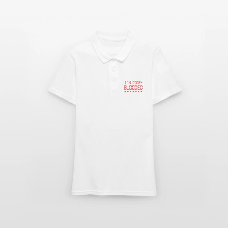 Computerprogrammierung Ich bin Code Blooded Programmierer Frauen Polo Shirt