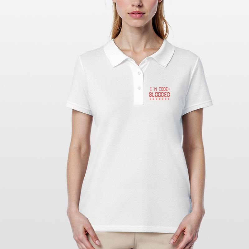 Programmation informatique Je suis programmeur Code Blooded Polo Femme