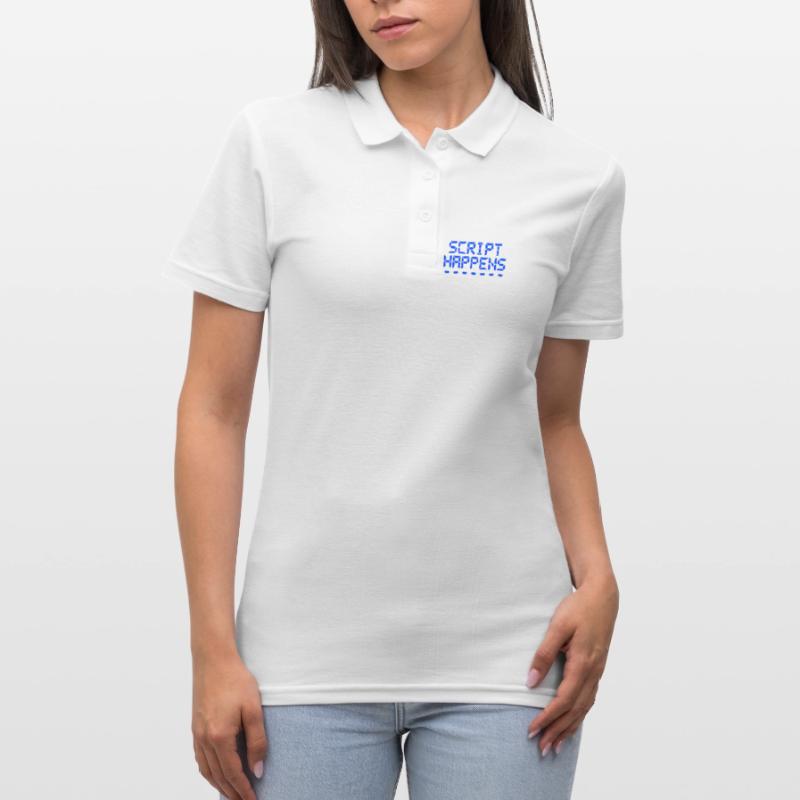 Computerprogrammierskript passiert Programmierer Frauen Polo Shirt
