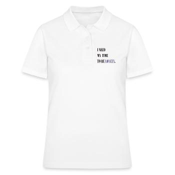 Einsames Zitat - Frauen Polo Shirt - Weiß - Vorne - Ailine (174cm)