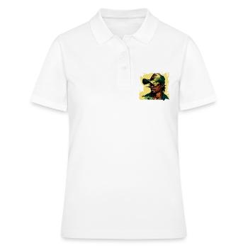 Militaire - Polo Femme - blanc - Devant - Ailine (174cm)