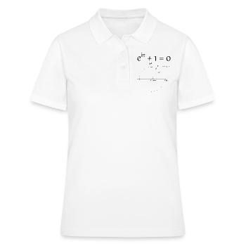 Identité d’Euler Constantes mathématiques Nombre Pi - Polo Femme - blanc - Devant - Ailine (174cm)