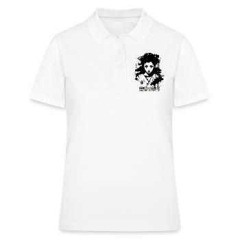 芸者の誇り : Fierté de la Geisha - Polo Femme - blanc - Devant - Ailine (174cm)