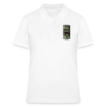Viande pourrie : Boîte de viande de zombie - Polo Femme - blanc - Devant - Ailine (174cm)