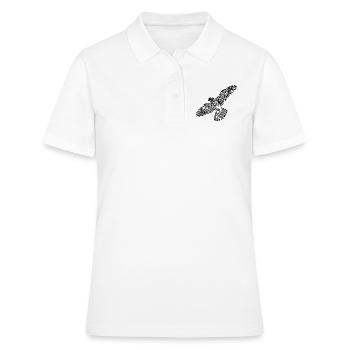 Falke im Flug - Frauen Polo Shirt - Weiß - Vorne - Ailine (174cm)