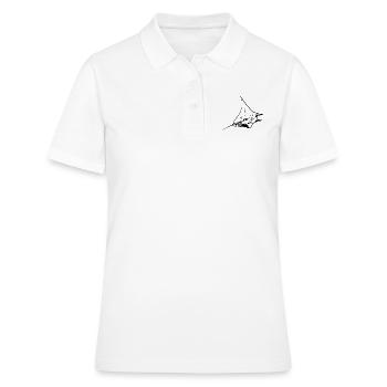 Eleganter Mantarochen im Flug - Frauen Polo Shirt - Weiß - Vorne - Ailine (174cm)