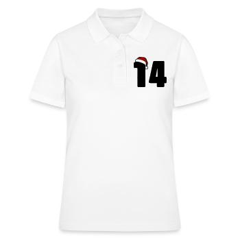 14 Numéro de Noël - Polo Femme - blanc - Devant - Ailine (174cm)