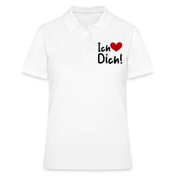 Je t’aime en disant - Polo Femme - blanc - Devant - Ailine (174cm)