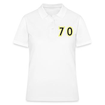 70 Zahl College - Frauen Polo Shirt - Weiß - Vorne - Ailine (174cm)