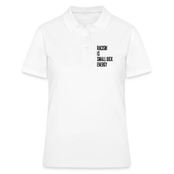 Racisme dit - Polo Femme - blanc - Devant - Ailine (174cm)