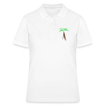 Palme - Frauen Polo Shirt - Weiß - Vorne - Ailine (174cm)
