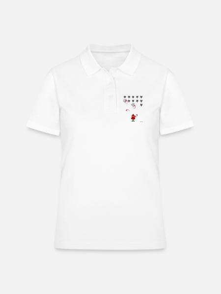 Le Petit Chaperon Rouge joue - Polo Femme - blanc