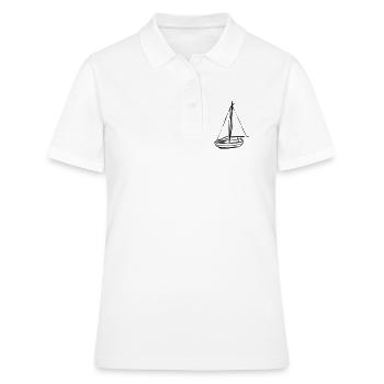 Boot - Frauen Polo Shirt - Weiß - Vorne - Ailine (174cm)