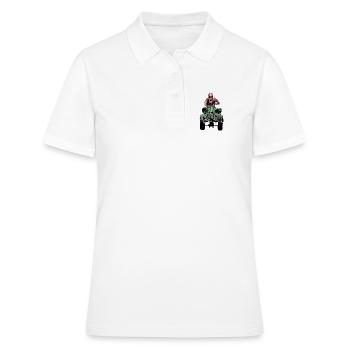 Quad - Frauen Polo Shirt - Weiß - Vorne - Ailine (174cm)
