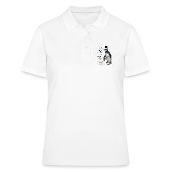 Nettoyage des dents, décoration drôle salle d’attente, entraînement - Polo Femme - blanc - Devant - Ailine (174cm)