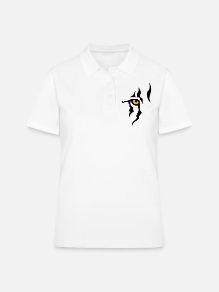 Œil de lion (droit) - Polo Femme - blanc