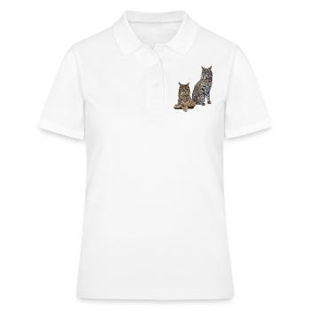 Luchs - Frauen Polo Shirt - Weiß - Vorne - Ailine (174cm)