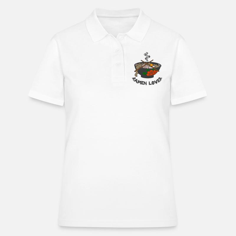 Amant de ramen - Polo Femme - blanc