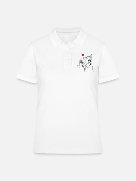 Corgi - Frauen Polo Shirt - Weiß