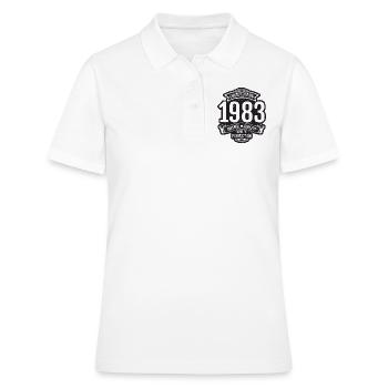 Edition limitée 1983 millésime de qualité - Polo Femme - blanc - Devant - Ailine (174cm)