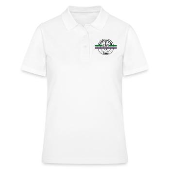 Championships Tennis Winner Ball Racket Cup Design - Frauen Polo Shirt - Weiß - Vorne - Ailine (174cm)