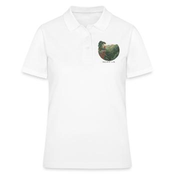 Wander Far, Heal Deeply – Hiking & Nature - Women's Polo Shirt - white - Front - Ailine (174cm)
