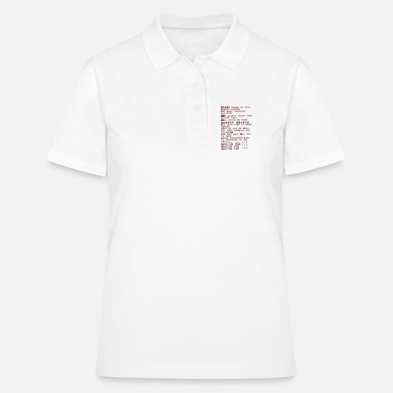 Foo fighters lyrics - monkey wrench - Women's Polo Shirt - white