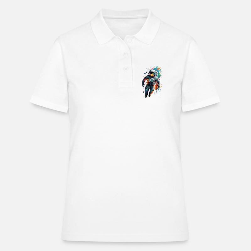 Astronaute dans l’espace spatial - Astronaut Space - Polo Femme - blanc