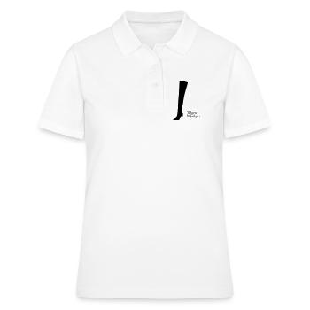 À cause de Saint-Nicolas - Polo Femme - blanc - Devant - Ailine (174cm)